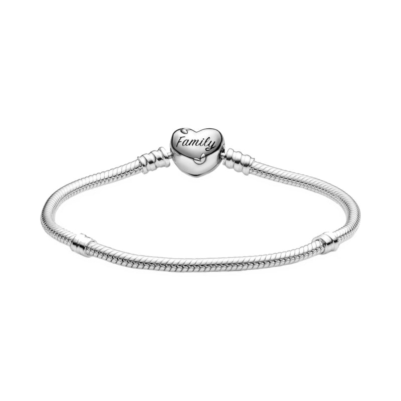 Pandora Moments 925 Sterling Silver Snake Chain Bracelet 598827C01-18 (Length: 18.00 cm)-zoom-