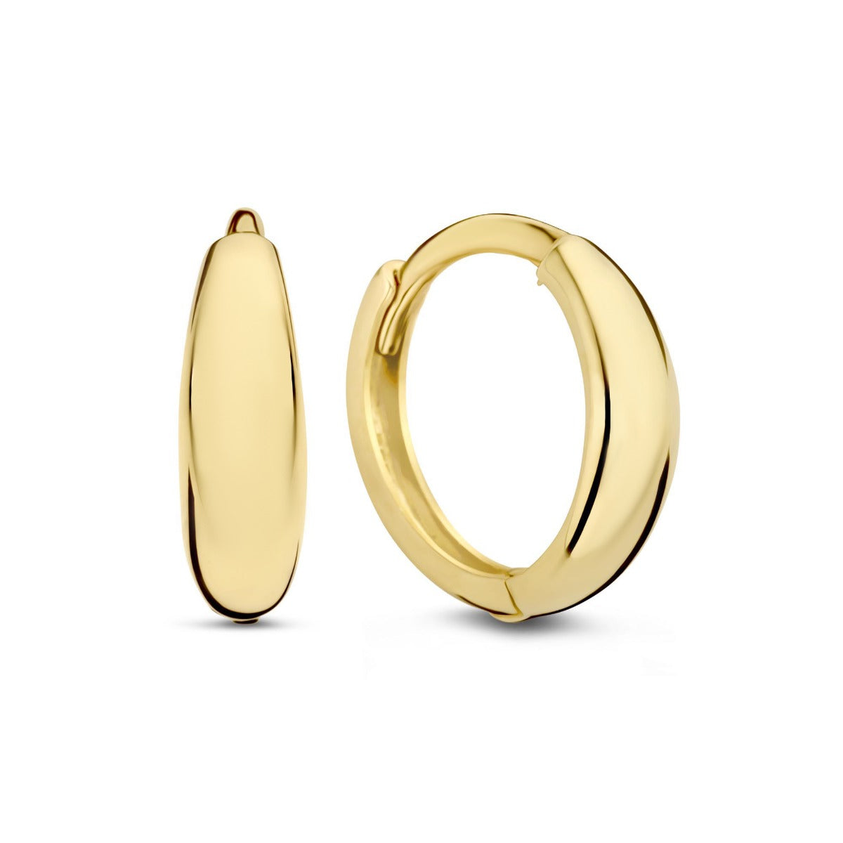 Isabel Bernard Rivoli Morgane 14 Carat Golden Hoop Earrings IB360247