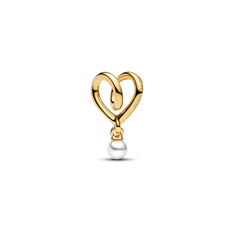 Pandora Moments Gold Plated Wrapped Heart Charm 764138C01-zoom-