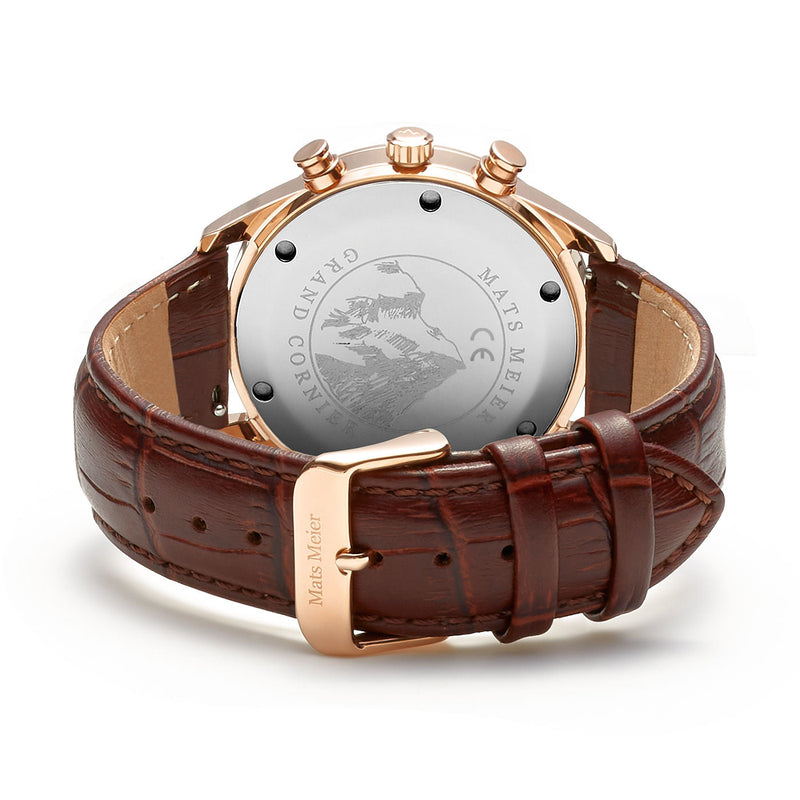 Mats Meier Grand Cornier Chrono Groen/Rosegoudkleurig horloge MM00114-zoom-