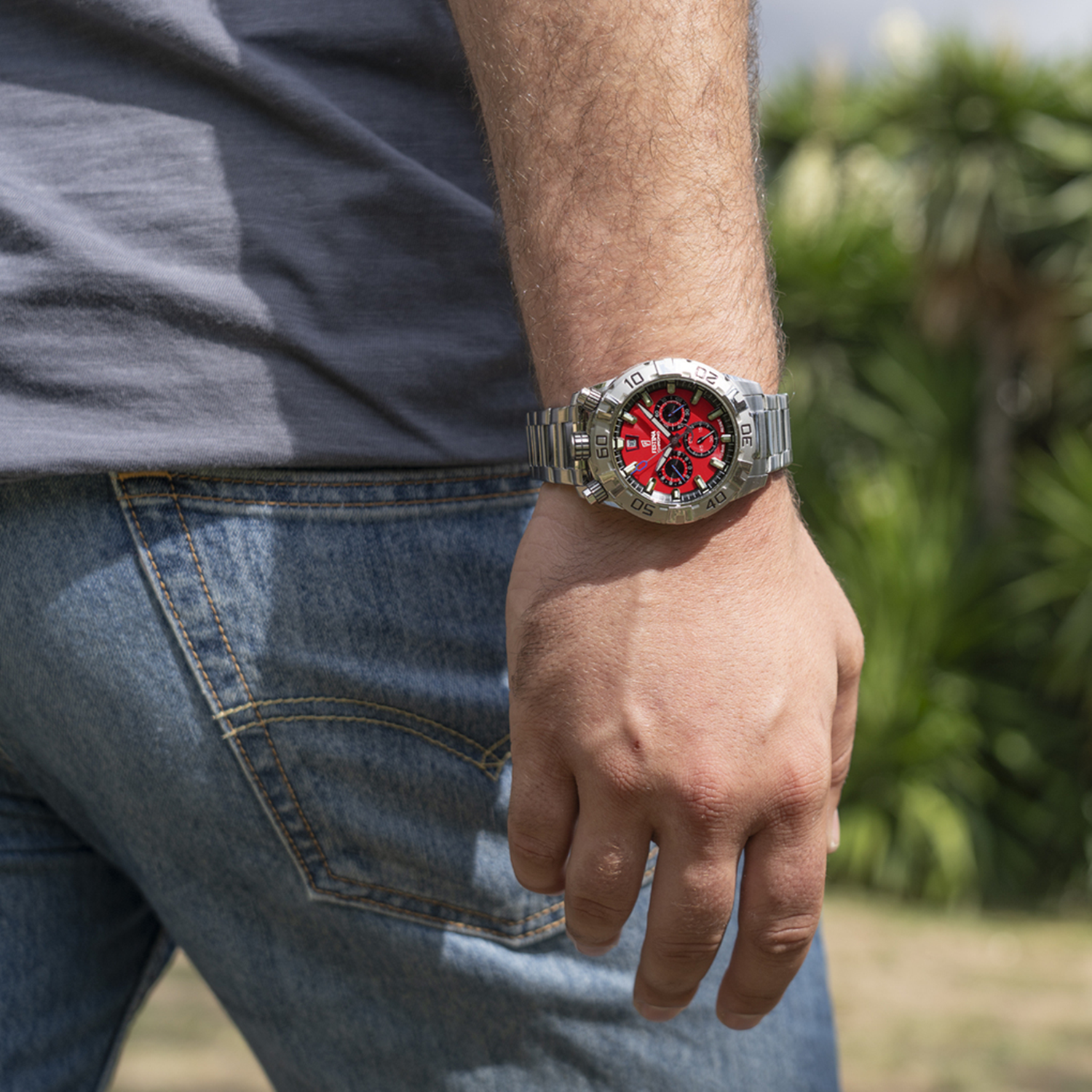 Festina Bullhead Red Chronograph Men's Watch F20743/5