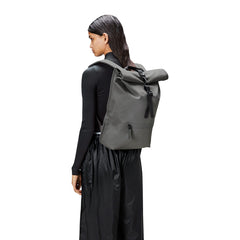 Rains Rolltop Grey Backpack R13320-13