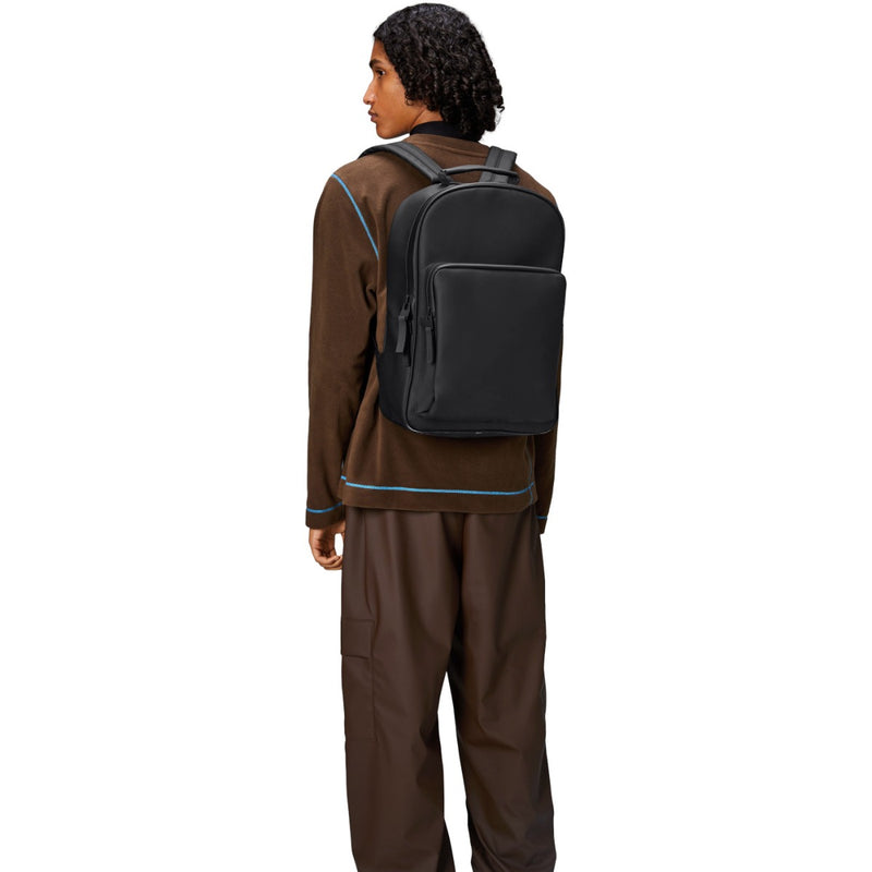 Rains Book Daypack Large Black Backpack R13680-01-zoom-