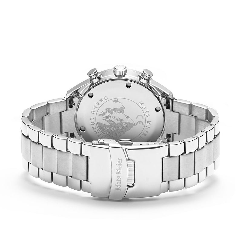 Mats Meier Grand Cornier Chrono Blauw/Zilverkleurig horloge MM00108-zoom-