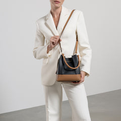 Isabel Bernard Femme Forte Minette Black Calfskin Handbag IB21114-001