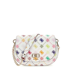 Guess Emelie Multi Logo Flap Shoulder Bag HWGM99-28200-MUO