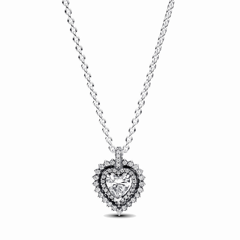 Pandora Timeless 925 Sterling Zilveren Heart Ketting 393099C01-45-zoom-