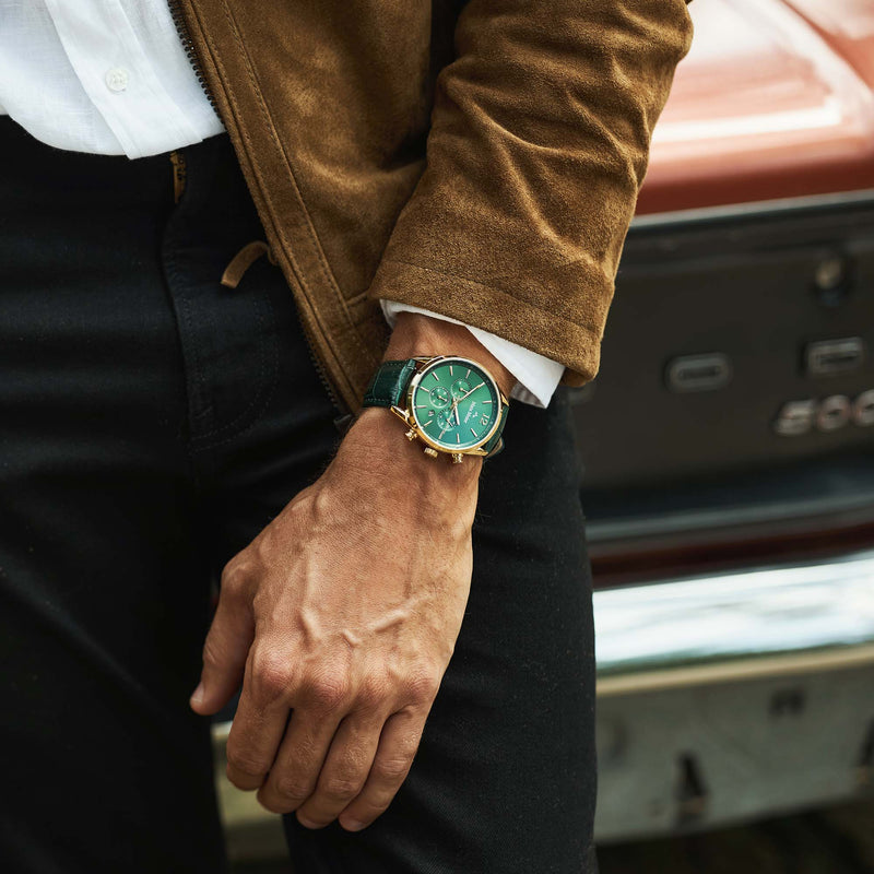 Mats Meier Grand Cornier Chrono Groen Horloge MM00122-zoom-