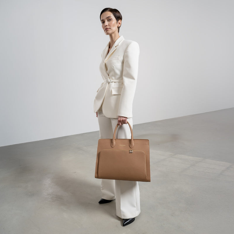 Isabel Bernard Honoré Nadine Camel Kalfsleren Handtas IB25053-zoom-