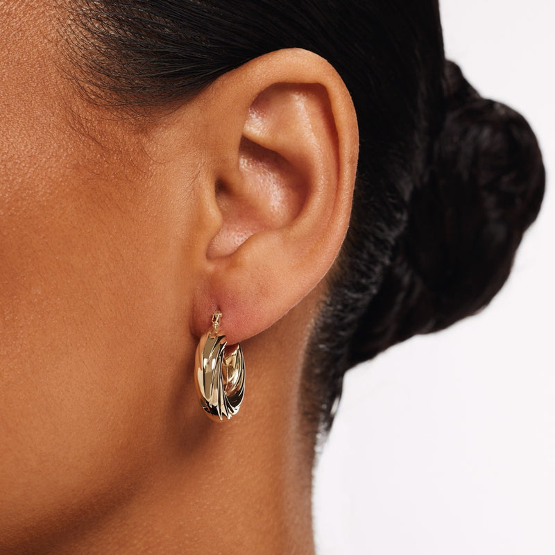 Isabel Bernard Rivoli Belle 14 karaat gouden oorringen IB360276-zoom-