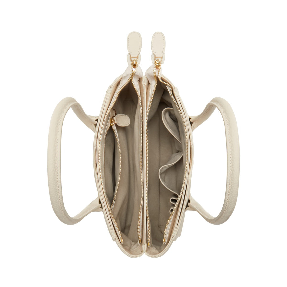 Isabel Bernard Honoré Cloe Midi Crème Kalfsleren Handtas IB25082-070