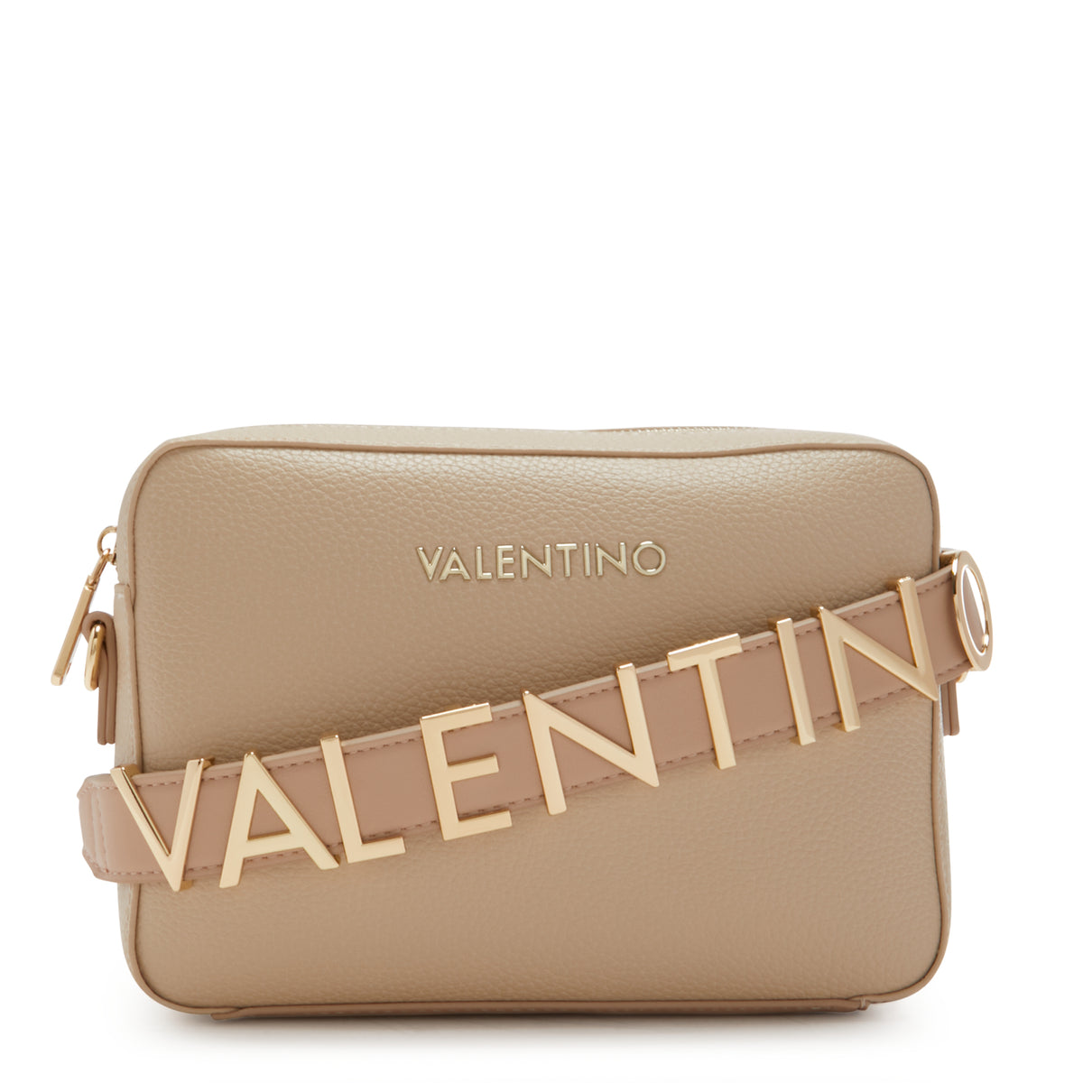 Valentino Bags Alexia Beige Crossbody Bag VBS5A809ECRU