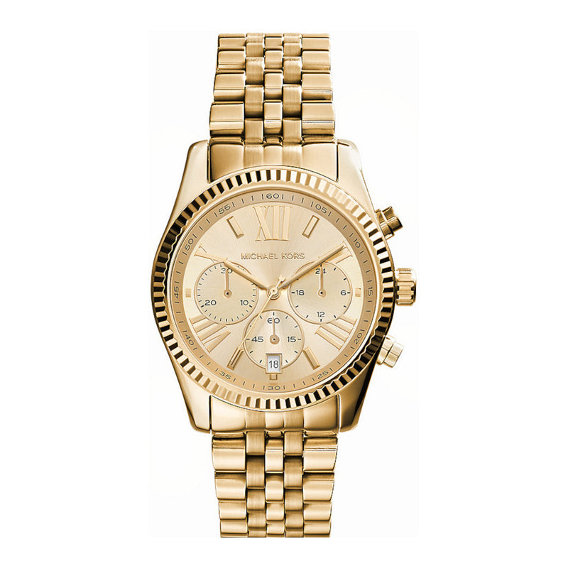 Michael Kors Lexington Chronograaf Dames Horloge MK7378-zoom-