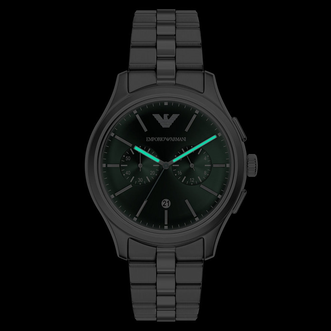 Emporio Armani Round Green Dial Watch AR11746