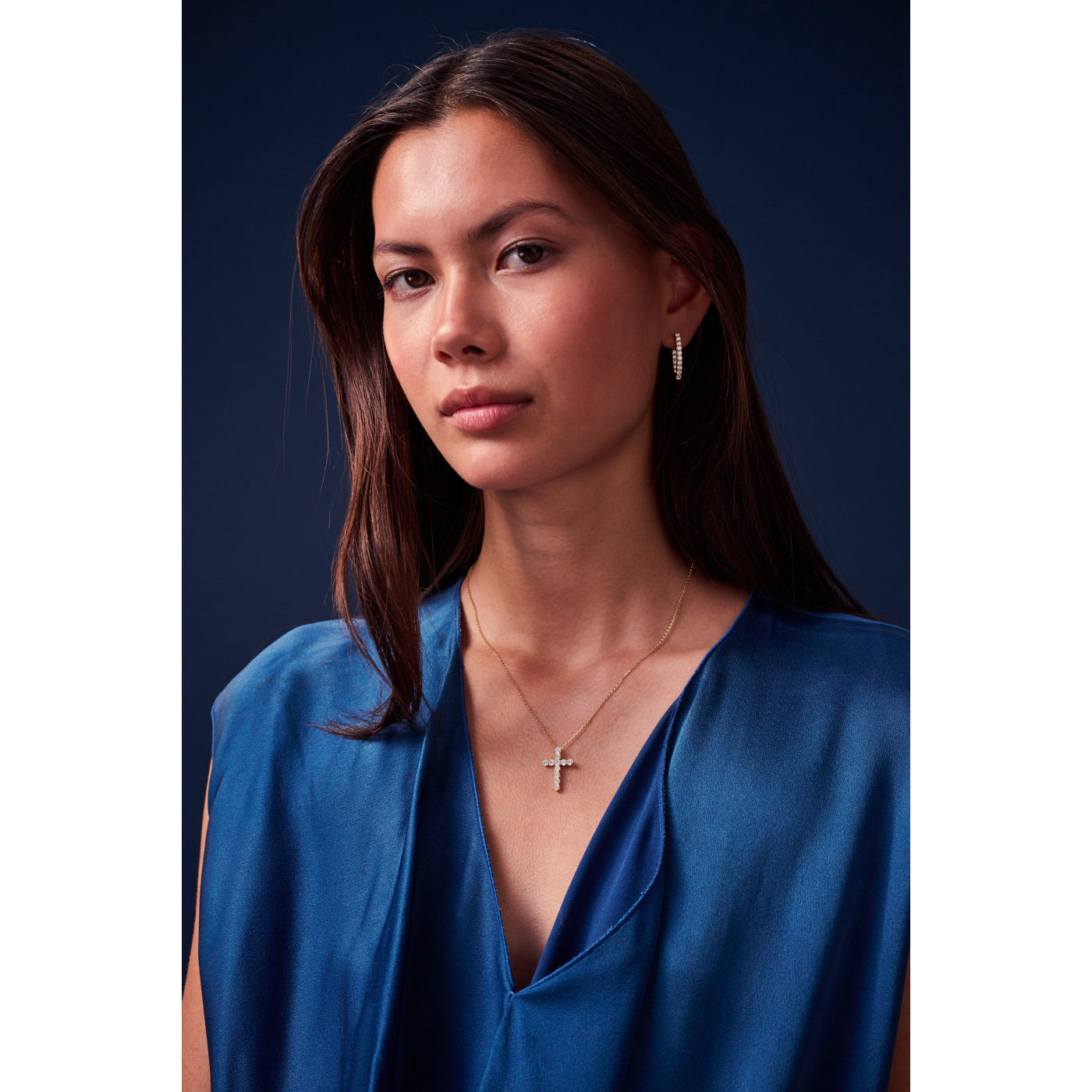 Sif Jakobs Ellisse 18 karat gold plated Earrings SJ-E2312-CZ-YG