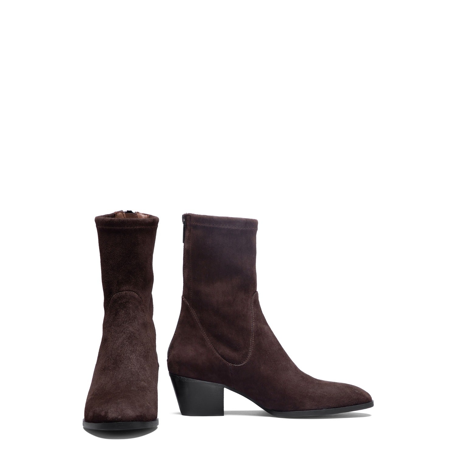 Isabel Bernard Vendôme Estelle Brown Stretch Suede Boots IB53013-130-38