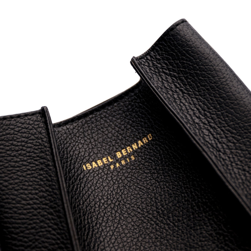 Isabel Bernard Femme Forte Minette Zwart Kalfsleren Handtas IB21114-001-zoom-