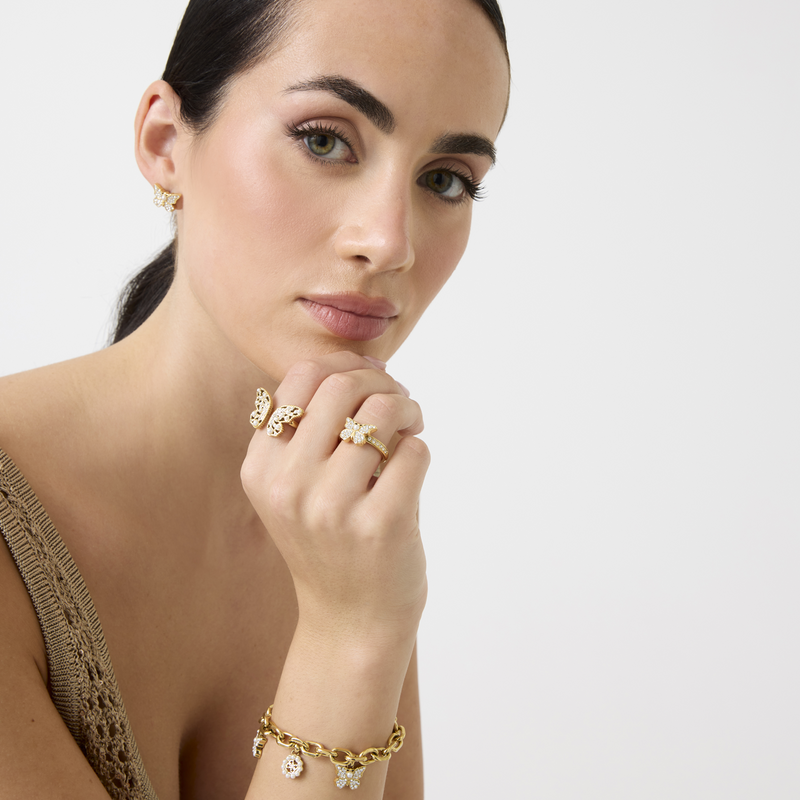 Guess Borboleta Gold-coloured Bracelet JUBB06130JWYGS-zoom-