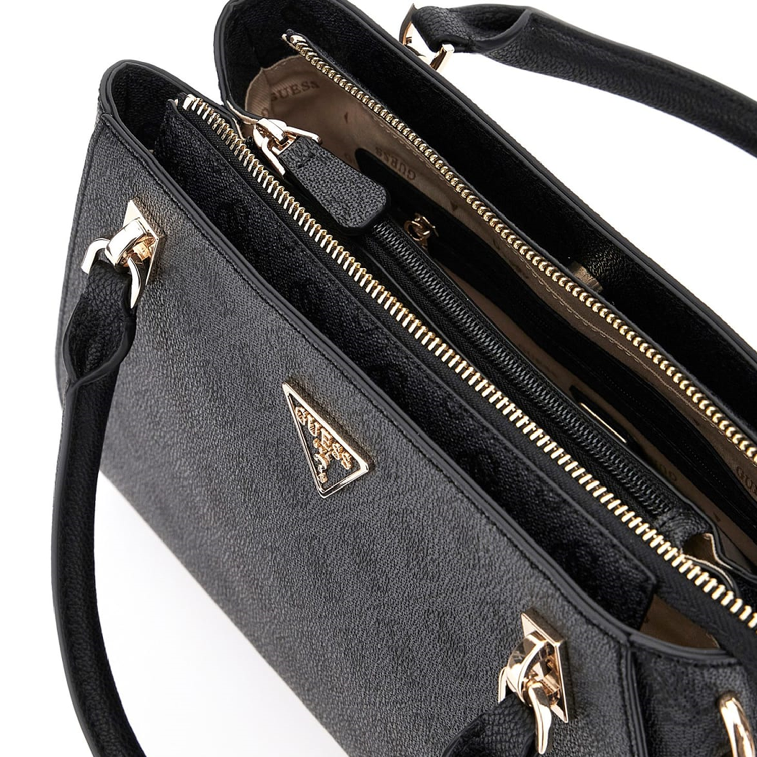 Guess Noelle Coal Logo Luxury Shoulder Bag HWBG96-72070-CLO