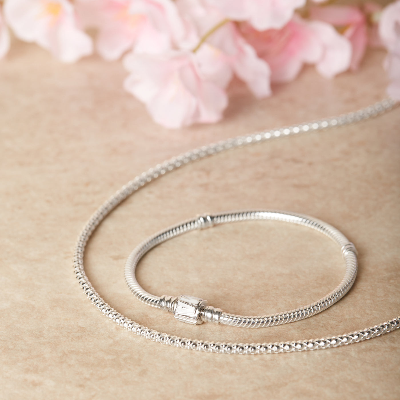 Pandora Marvel 925 Sterling Silver Snake Chain Bracelet 592561C01-17