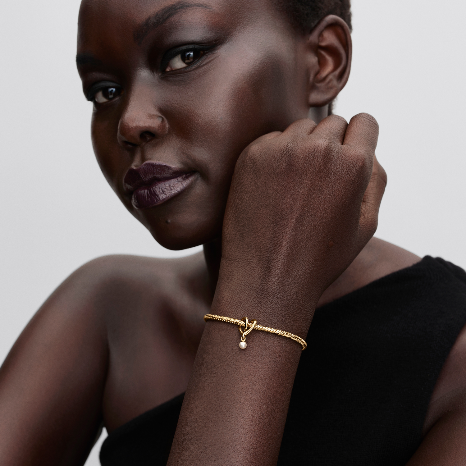 Pandora Moments Gold Plated Wrapped Heart Charm 764138C01