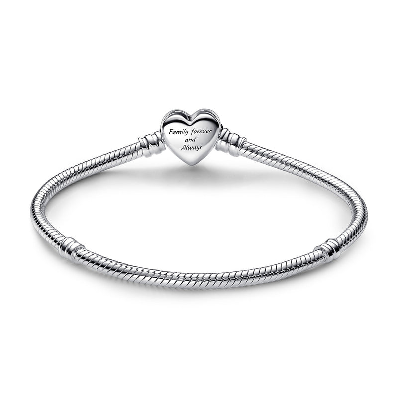 Pandora Moments 925 Sterling Silver Sparkling Infinity Heart Clasp Bracelet 592645C01-21-zoom-