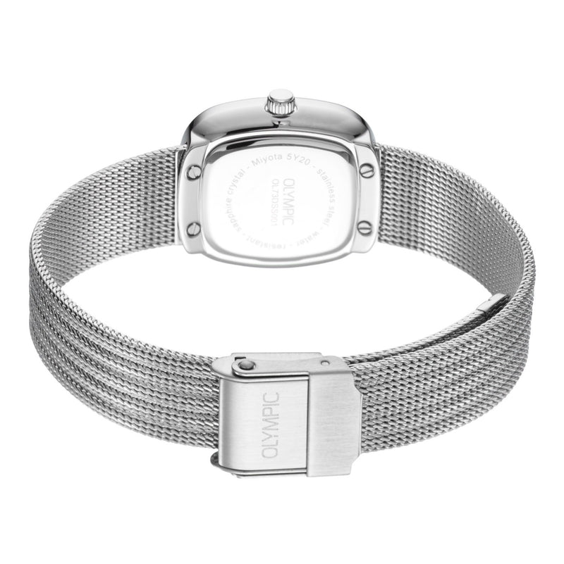 Olympic RetroChic Zilverkleurig Dameshorloge OL73DSS001-zoom-