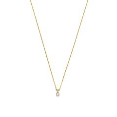 Isabel Bernard De la Paix Celesse 14 Carat Golden Necklace | diamond 0.07 ct | IBD350002
