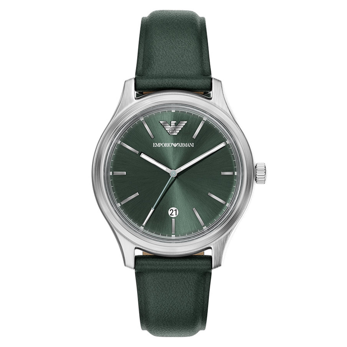 Emporio Armani Round Green Dial Watch AR11749