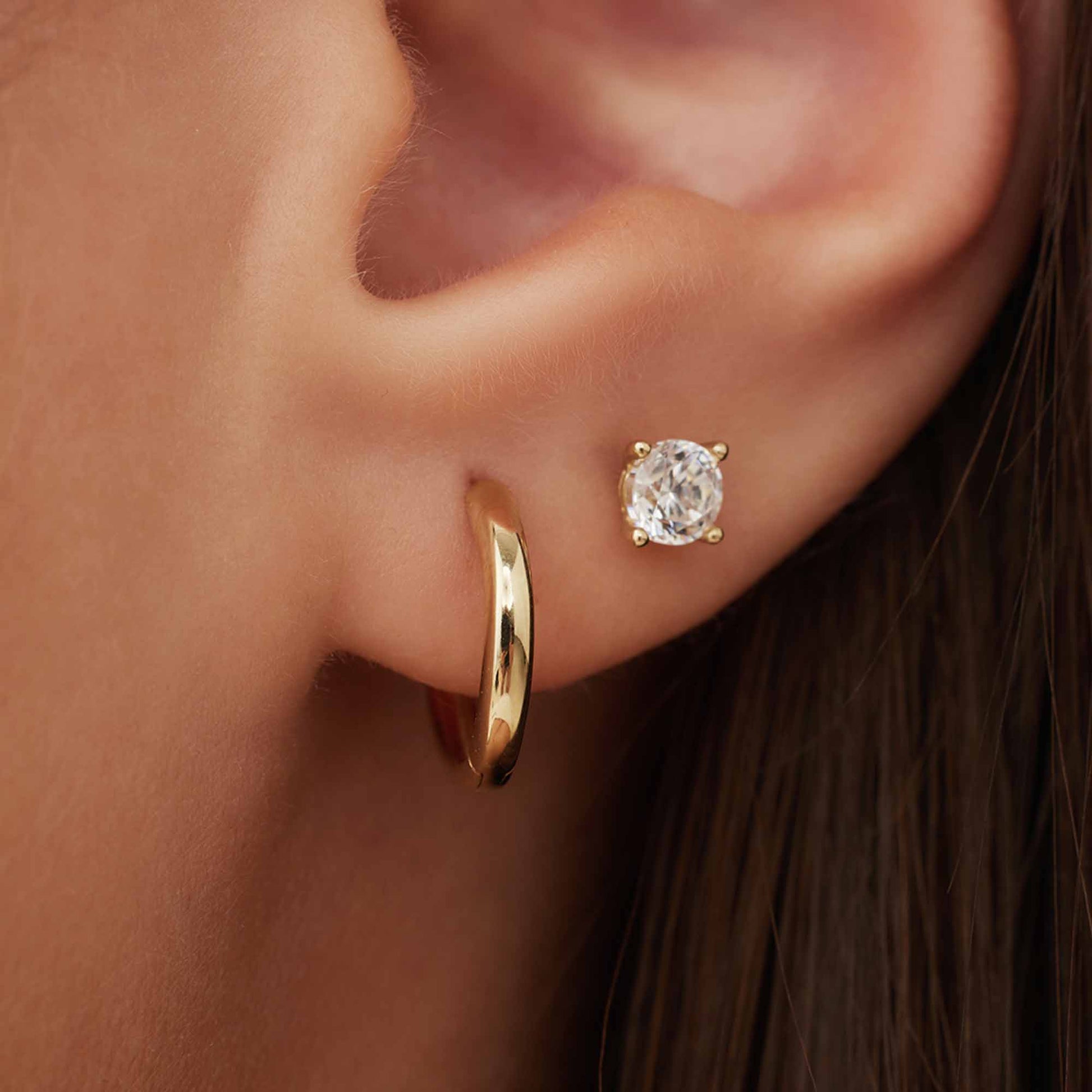 Isabel Bernard Cadeau d'Isabel 14 Carat Golden Earrings Set IB90151