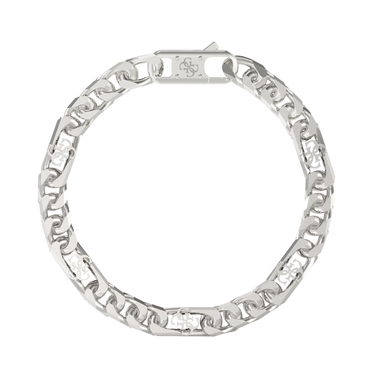 Guess 4G Frontiers Silver Bracelet JUMB06034JWSTS