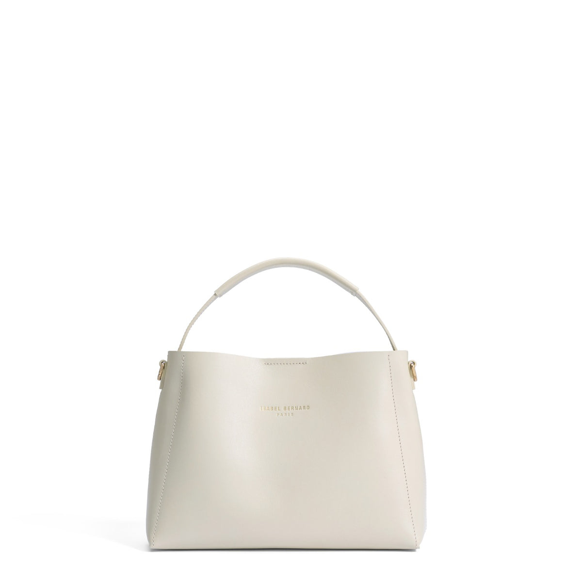 Isabel Bernard Montmartre Béatrice Midi creme vegetable tanned leather handbag IB25094-370
