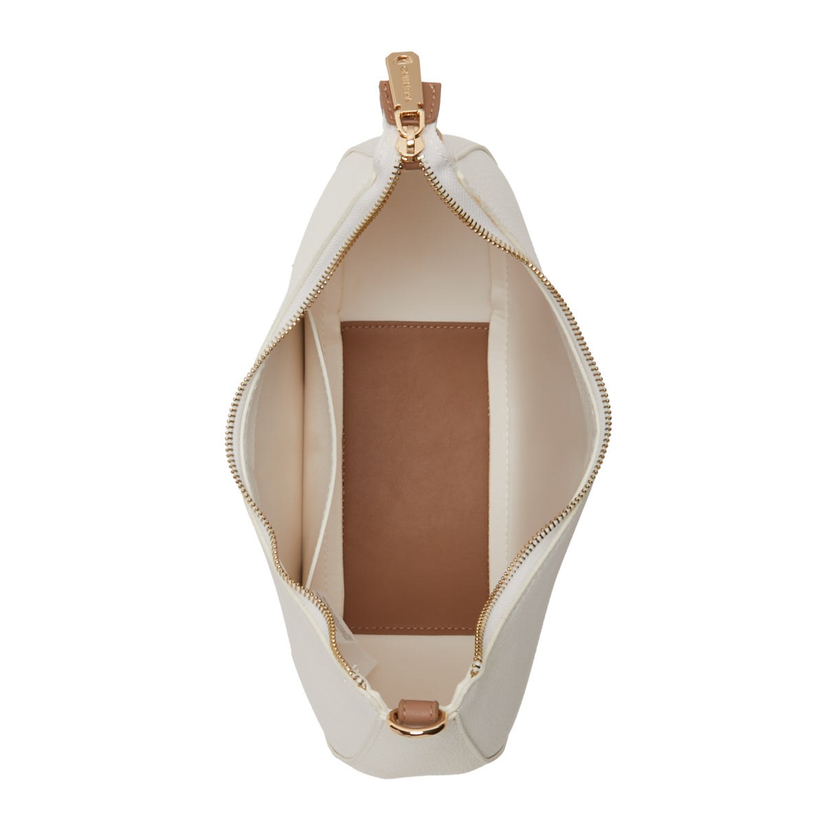 Valentino Bags Alexia White & Brown Shoulder Bag VBS5A808BIANCO/CUOIO