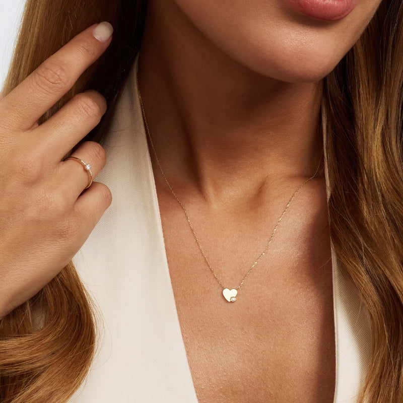 Isabel Bernard De la Paix Belinda 14 karat gold ring with diamond 0.10 carat IBD330040-48-zoom-