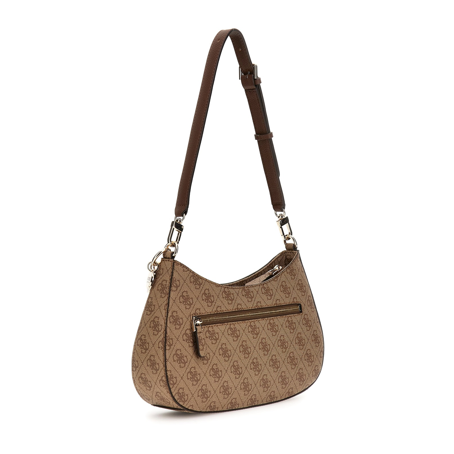 Guess Noelle Brown Top Zip Shoulder Bag HWBG96-72180-LGW