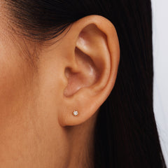 Isabel Bernard Le Marais De Buci 14 Carat Golden Ear Studs IB360234