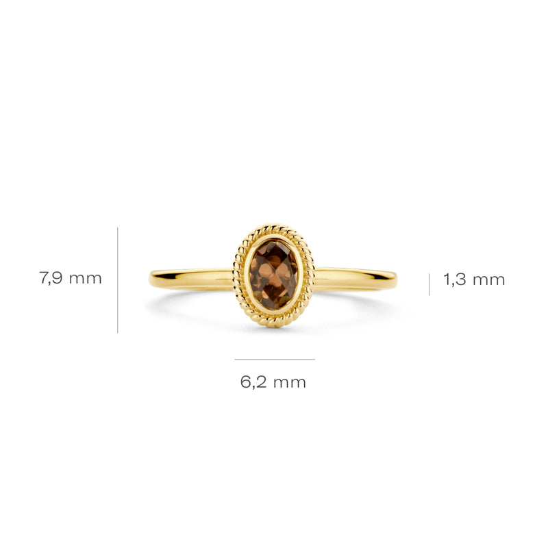 Blush 14 Karaat Gouden Ring 1239YBQ/52-zoom-
