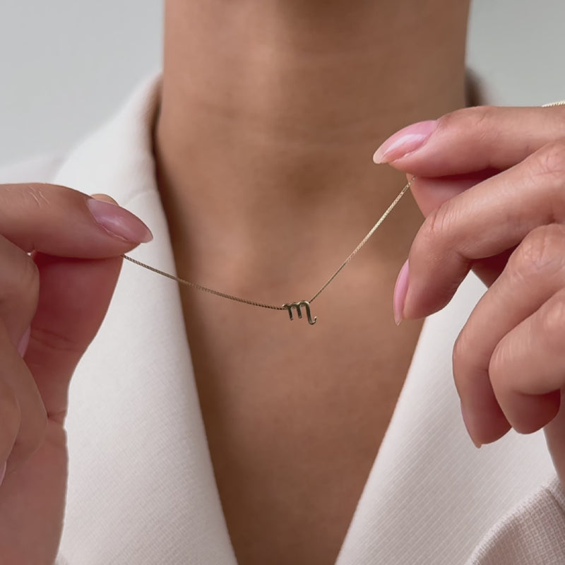 Isabel Bernard Étoiles d’Or Scorpio 14 Carat Gold Venetian Necklace With Horoscope IB340185-zoom-