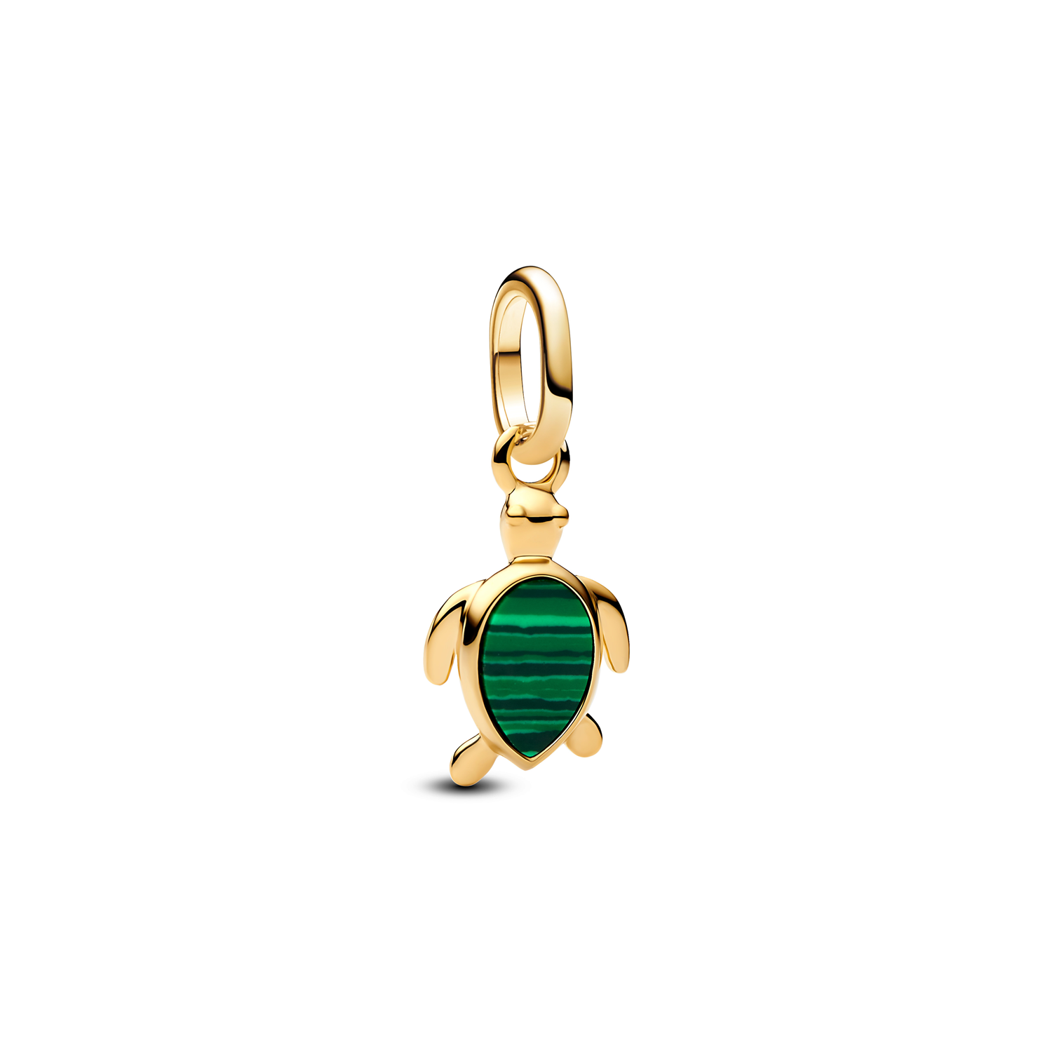 Pandora ME Gold Plated Green Turtle Mini Dangle Charm 763823C01
