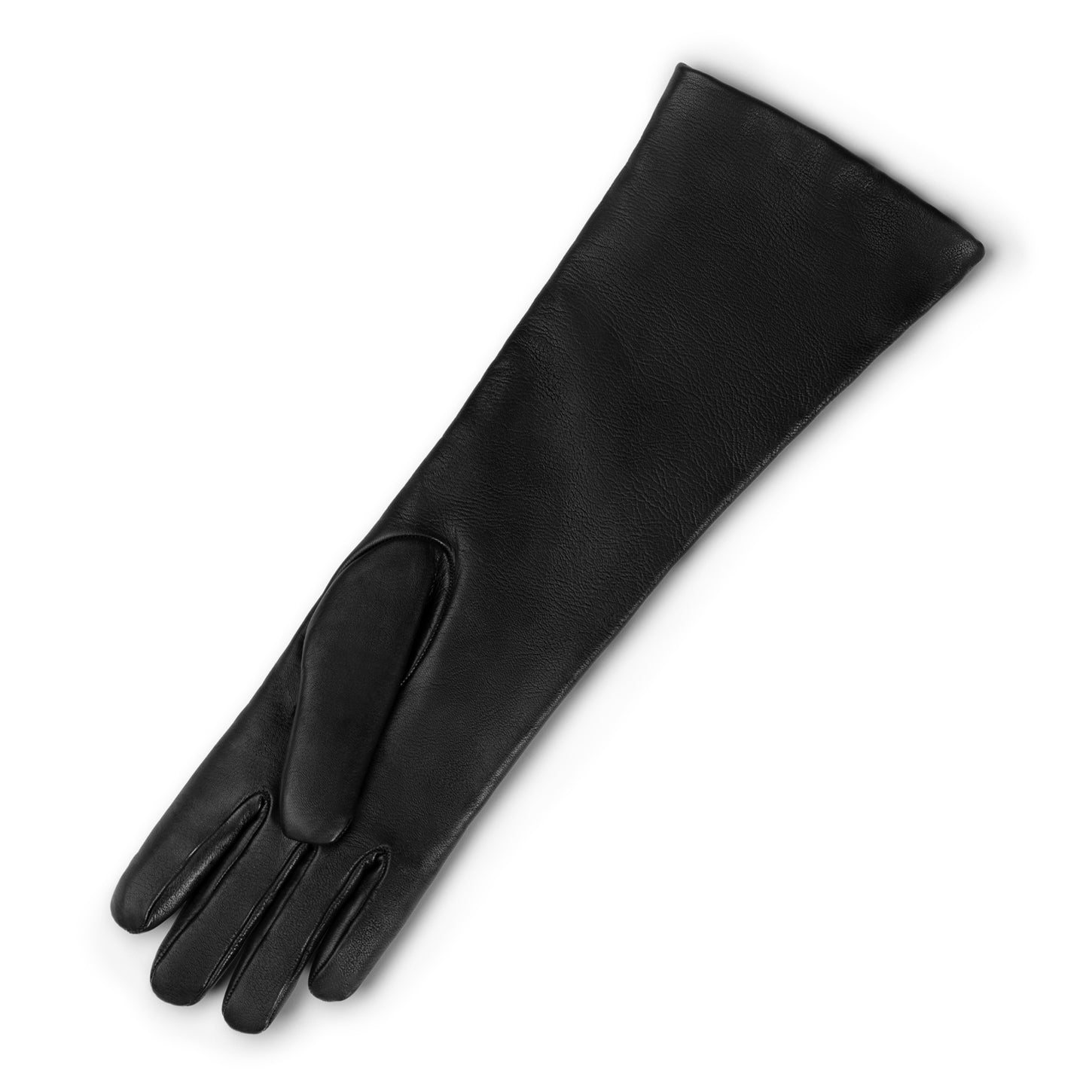 Isabel Bernard Honoré Ines black goatskin leather gloves IB67005-301-6.5