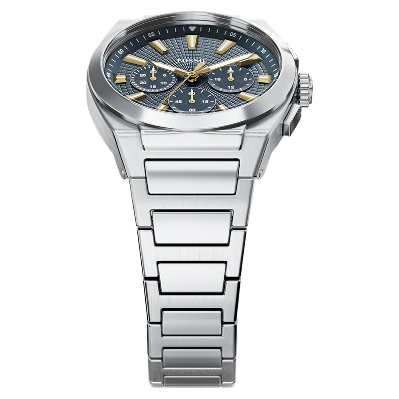 Fossil Everett Round Blue Dial Watch FS6154