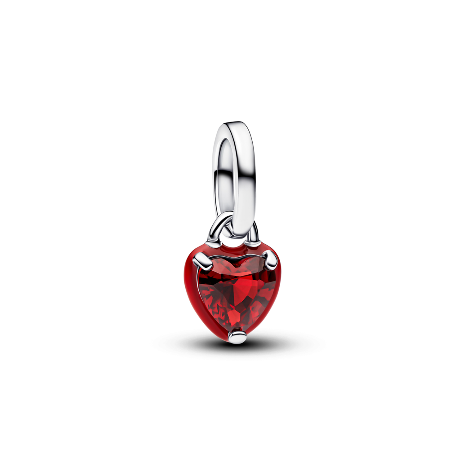 Pandora ME 925 Sterling Silver Red Chakra Heart Mini Pendant Charm 793042C05
