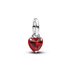 Pandora ME 925 Sterling Silver Red Chakra Heart Mini Pendant Charm 793042C05