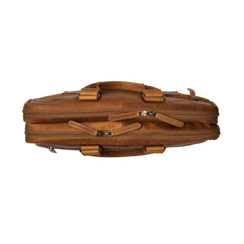 The Chesterfield Brand Seth Cognac Leather Briefcase C40.101031-zoom-