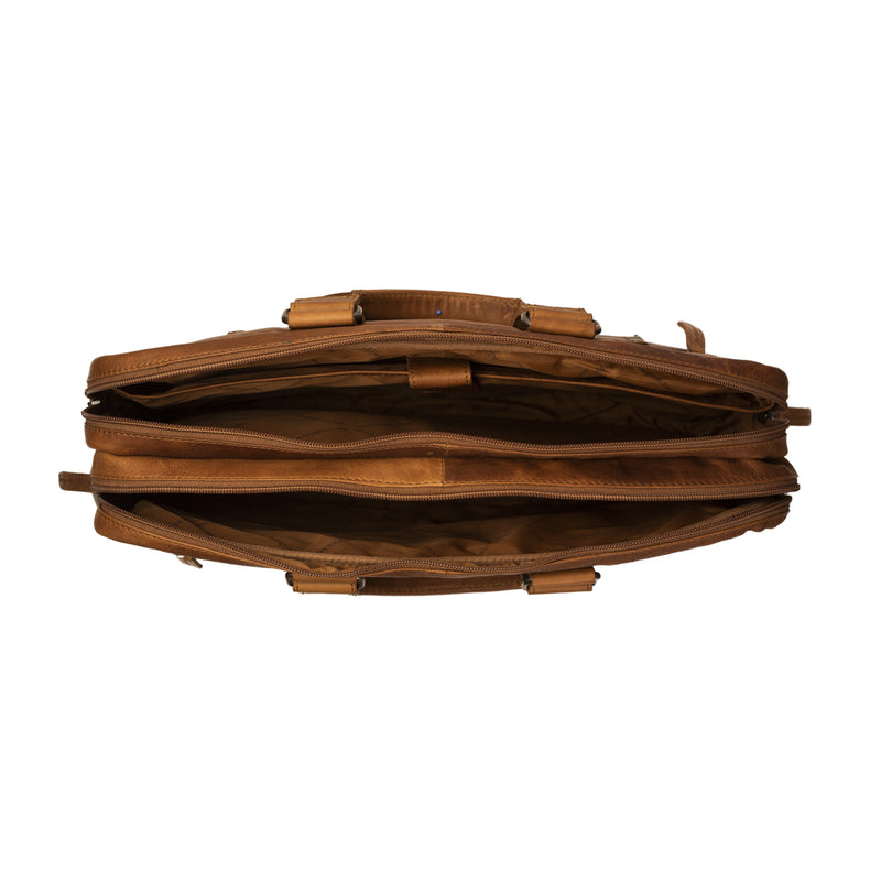 The Chesterfield Brand Seth Cognac Leather Briefcase C40.101031-zoom-