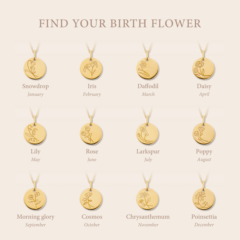 Violet Hamden Venus 925 Sterling Zilveren Gold Plated Ketting met Geboortebloem VH340025-SEP-zoom-