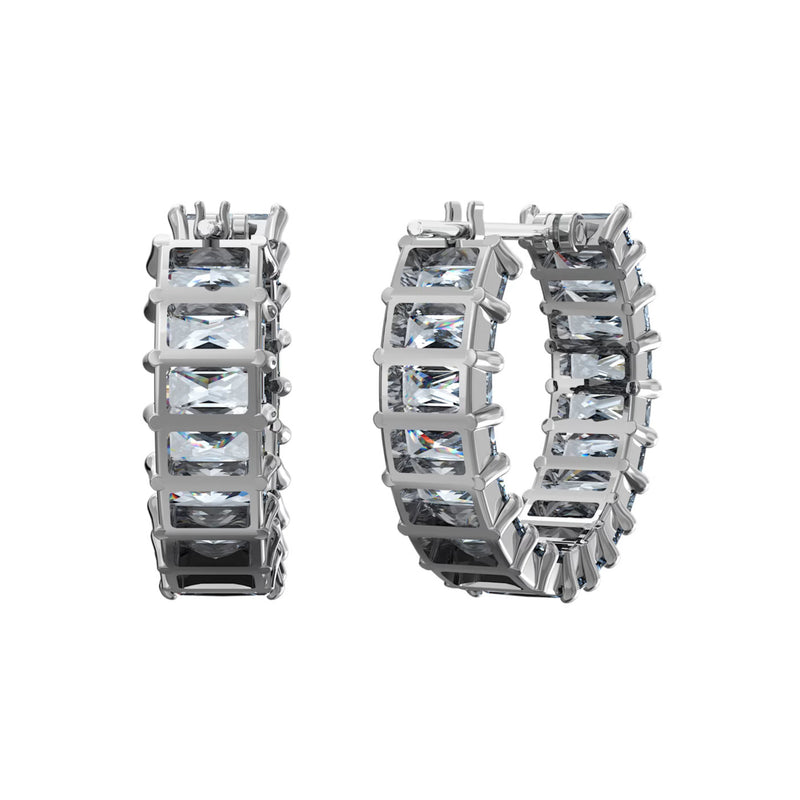 Swarovski Matrix Silver-coloured Earrings 5658650-zoom-