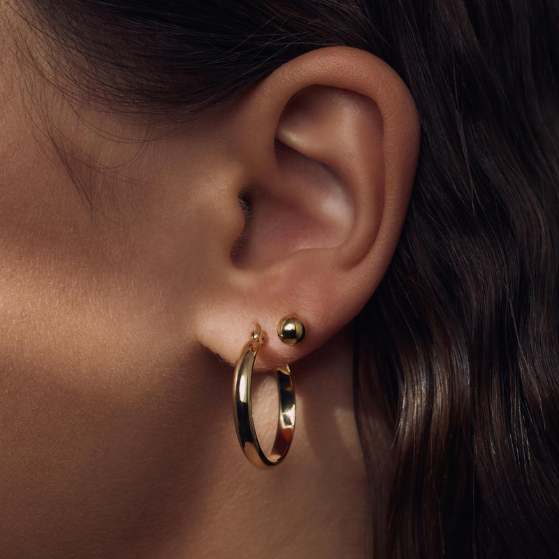 Parte Di Me Bibbiena Poppi Casentino 925 Sterling Zilveren Gold Plated oorringen PDM36152-zoom-