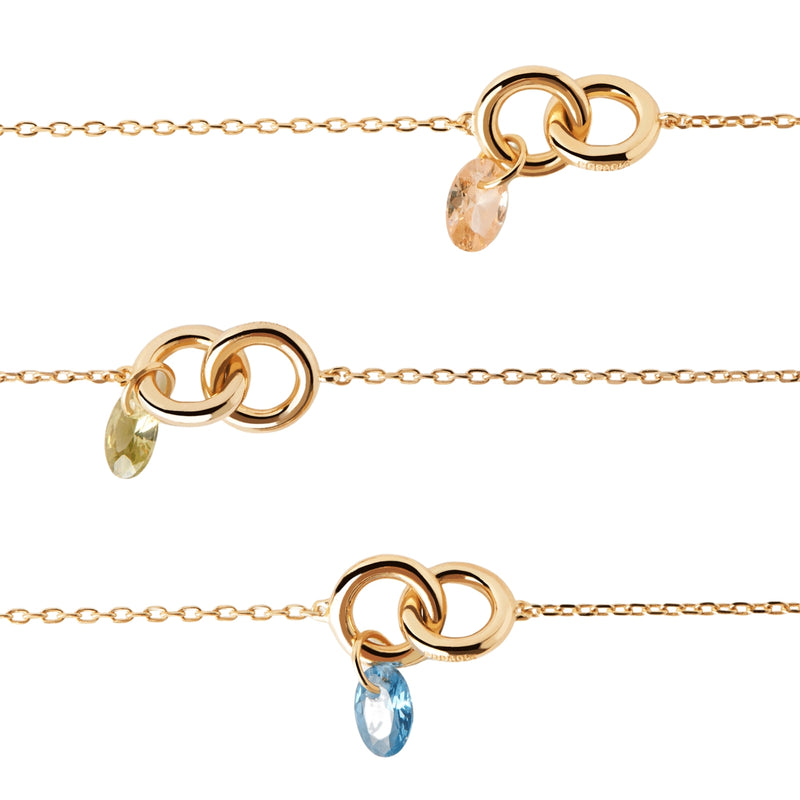 P D Paola Color 925 Sterling Silver Bracelet with Gold Plating PU01-776-U-zoom-