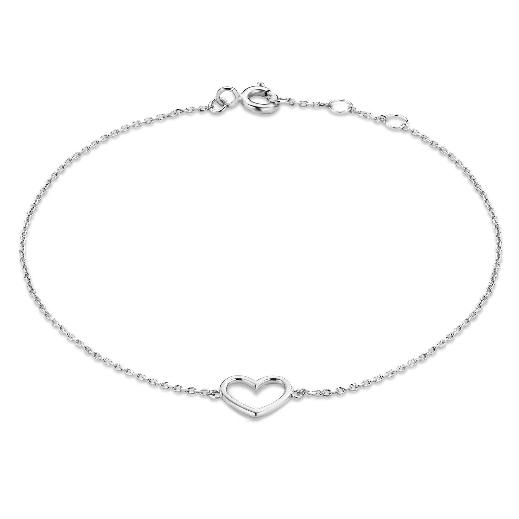 Isabel Bernard Cadeau d'Isabel 14 Carat Whitegold Necklace and Bracelet giftset IB90059